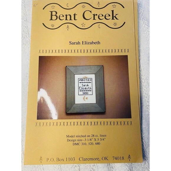 Bent creek Sarah Elizabeth cross stitch pattern - Picture 1 of 3